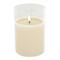 4" x 6" LED Glass Wax Flickering Candle by Ashland®
